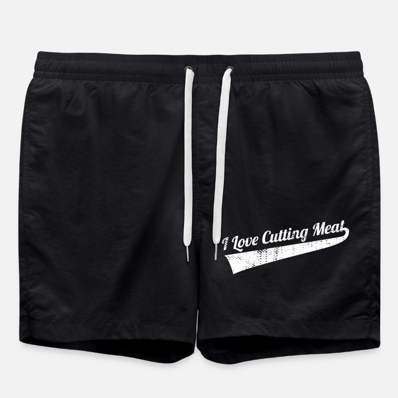 Fleisch schneiden - Badeshorts - Schwarz