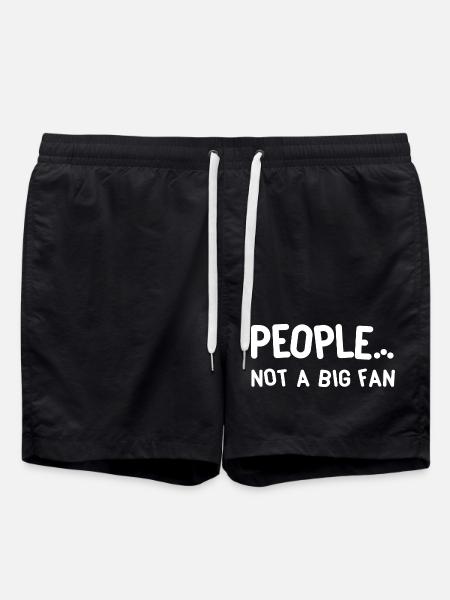 T-shirt humoristique pour comédiens sociaux - Short de bain - noir