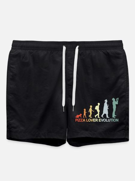 Development of a pizza lover - Swim Trunks - black