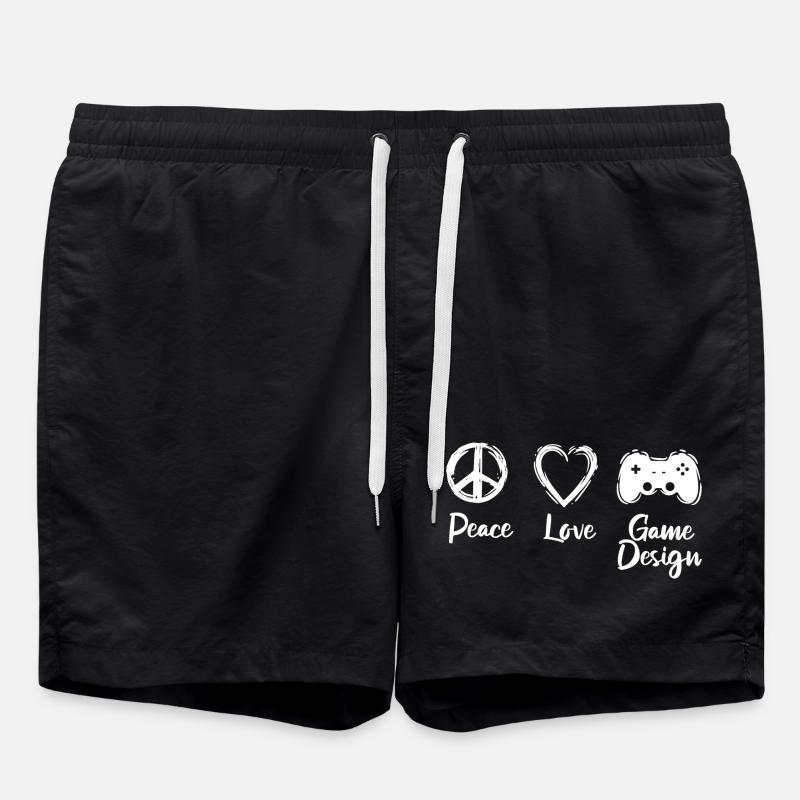 Game Development Motivation - Swim Trunks - black