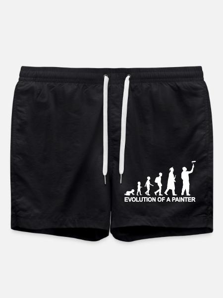 Development from child to painter - Swim Trunks - black
