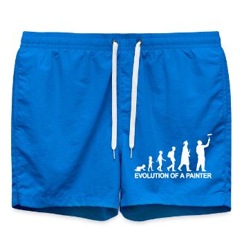 Development from child to painter - Swim Trunks - cobalt blue - Front