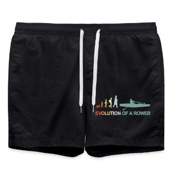 Development of a rower - Swim Trunks - black - Front - AI Model Male 185 light (185cm)