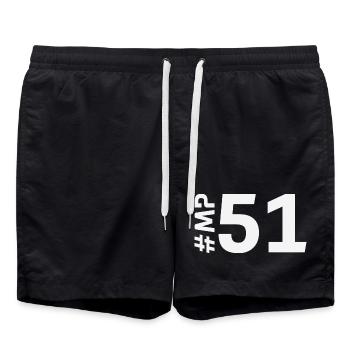 MP51-KARTON - Badeshorts - Schwarz - Vorne - AI Model Male 185 light (185cm)