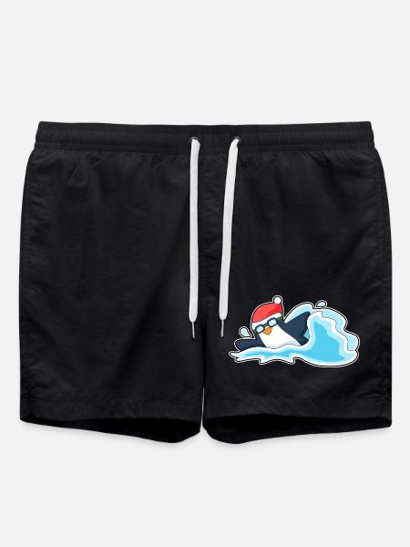 Pingouin Noël baignade - Short de bain - noir