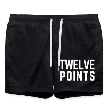 DOUZE POINTS Eurovision Oostenrijk 2026 - Short de bain - noir - Devant - AI Model Male 185 light (185cm)