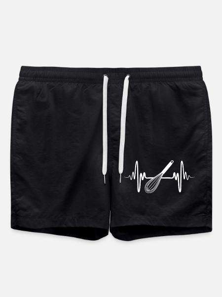 Hand Mixer Drawing - Swim Trunks - black