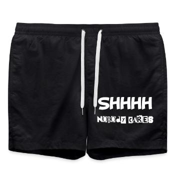 Chut, tout le monde s’en fout - Short de bain - noir - Devant - AI Model Male 185 light (185cm)