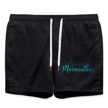 Maranatha - Short de bain - noir - Devant - AI Model Male 185 light (185cm)