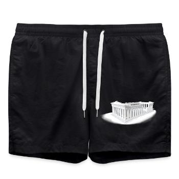 PARTHÉNON ATHÈNES - Short de bain - noir - Devant - AI Model Male 185 light (185cm)