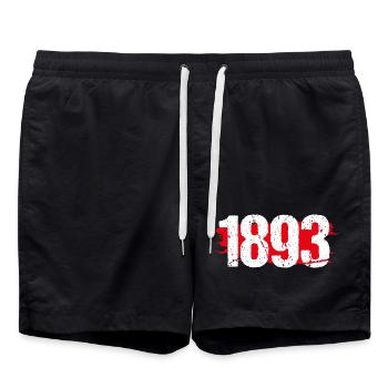 Stuttgart 1893 - Badeshorts - Schwarz - Vorne - AI Model Male 185 light (185cm)