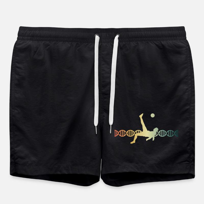 Soccer Drop Kick DNA DNA - Swim Trunks - black