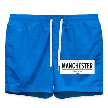 Ortsschild von Manchester - Badeshorts - Cobalt blue - Vorne
