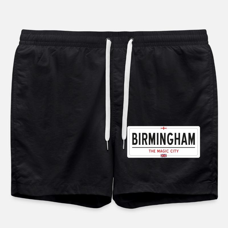 Birmingham place name sign - Swim Trunks - black