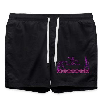 Gymnastique L’ADN de la gymnastique | Couleurs modifiables - Short de bain - noir - Devant - AI Model Male 185 light (185cm)