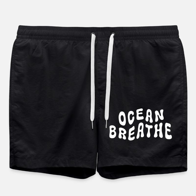 Meeresluft - Badeshorts - Schwarz