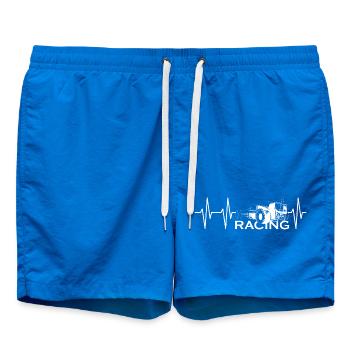 Pulse Formula Sketch Heartbeat Course de voitures de course - Short de bain - cobalt blue - Devant