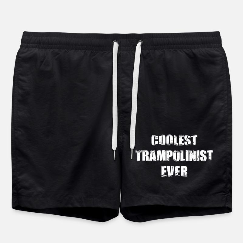 Coolest trampoline jumper ever - Swim Trunks - black