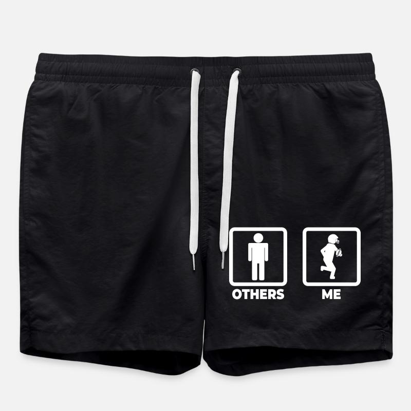 Figurine de football américain - Short de bain - noir
