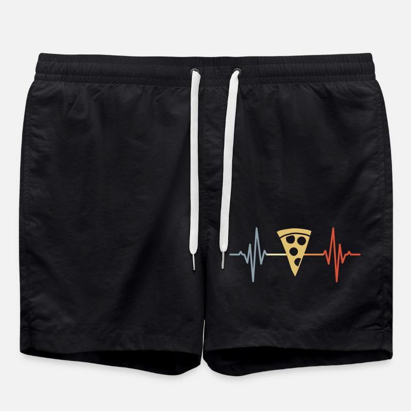 Pizza Pulse - Swim Trunks - black