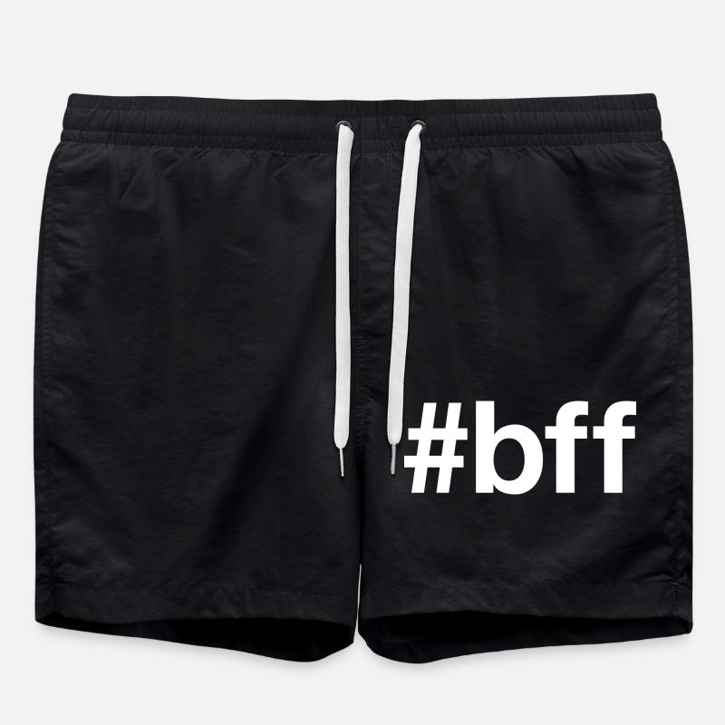BFF BLANC - Short de bain - noir
