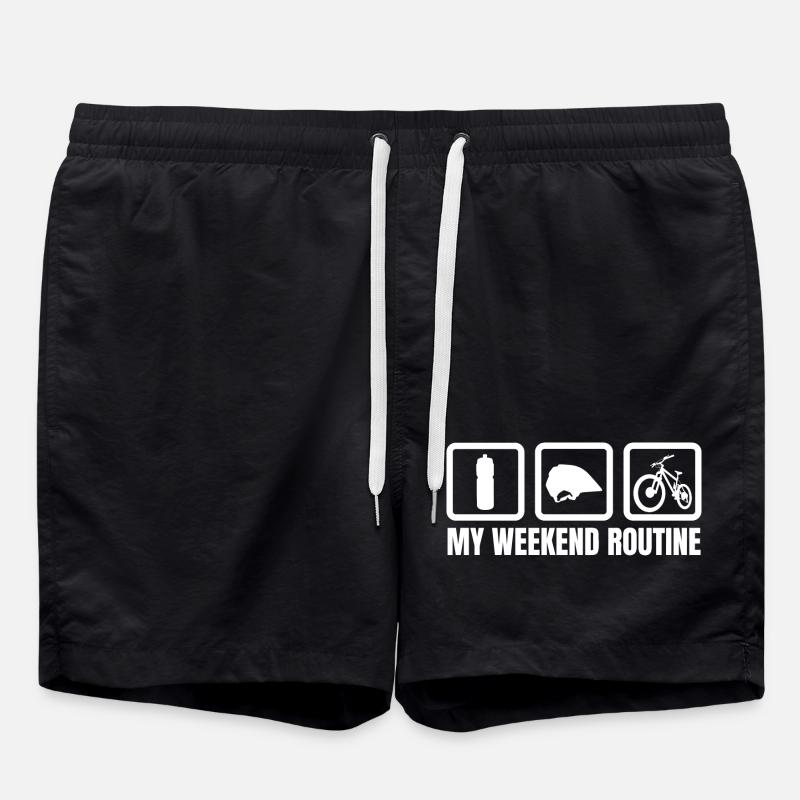 Mountain Bike Weekend Routine - Swim Trunks - black