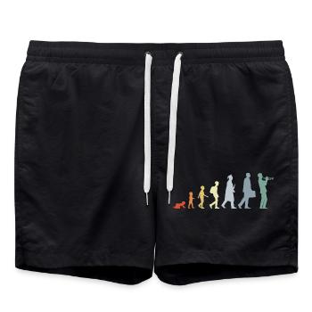Cycle de vie du trompettiste - Short de bain - noir - Devant - AI Model Male 185 light (185cm)