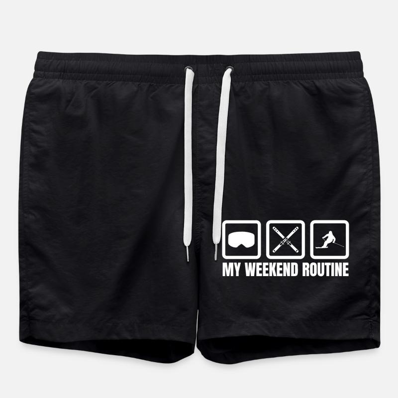 My Weekend Routine - Swim Trunks - black