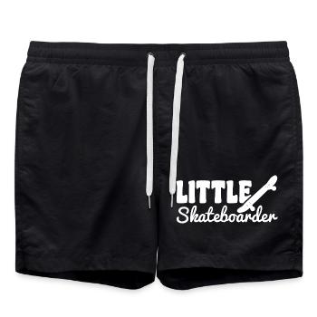 Funny little skateboarder - Swim Trunks - black - Front - AI Model Male 185 light (185cm)