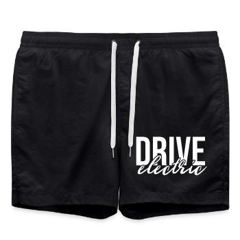 Drive Electric Supercharge - Electric Car Fans - Swim Trunks - black - Front - AI Model Male 185 light (185cm)