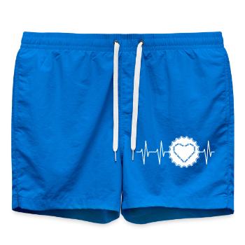 Pulse Bike Battement de cœur Icône de l’équipe de vélo de coeur de pignon - Short de bain - cobalt blue - Devant