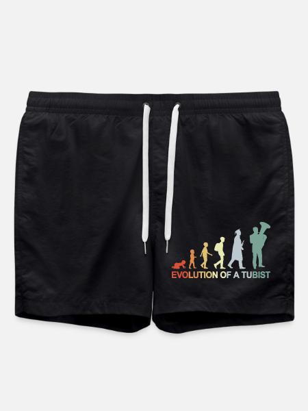 Development of a tuba player - Swim Trunks - black