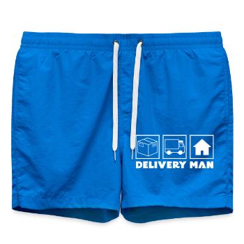 Travail Carrière Chauffeur-livreur Entreprise Emploi - Short de bain - cobalt blue - Devant