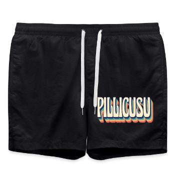 T-Shirt Sicilia pillicusu T-Shirt Geschenkidee - Badeshorts - Schwarz - Vorne - AI Model Male 185 light (185cm)