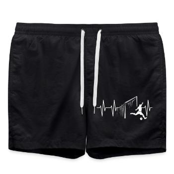 Football Goal Shot Heartbeat Team Team Pulse - Short de bain - noir - Devant - AI Model Male 185 light (185cm)