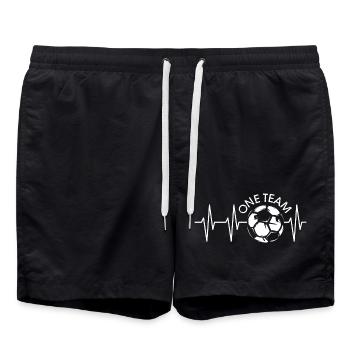 pulse ball heartbeat one team team club - Swim Trunks - black - Front - AI Model Male 185 light (185cm)