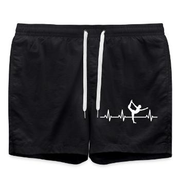 Yogini Heartbeat - Swim Trunks - black - Front - AI Model Male 185 light (185cm)