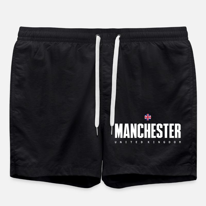 Manchester - Badeshorts - Schwarz