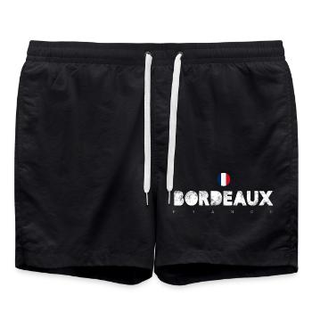 Bordeaux - Short de bain - noir - Devant - AI Model Male 185 light (185cm)