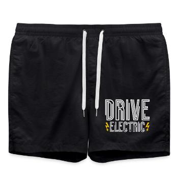 Drive Electric Type 2 Plug Supercharge Electric - Swim Trunks - black - Front - AI Model Male 185 light (185cm)