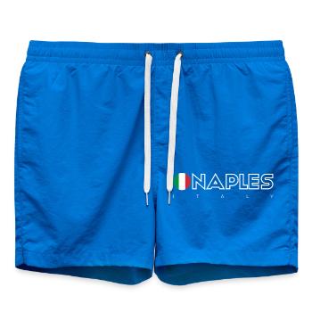 Neapel Flagge Kreis Typografie - Badeshorts - Cobalt blue - Vorne
