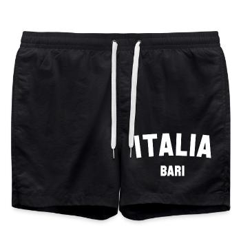 BARI Italia Italy - Swim Trunks - black - Front - AI Model Male 185 light (185cm)