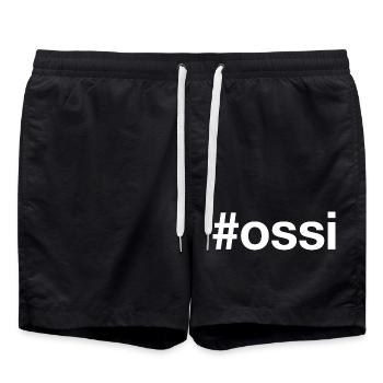 Hashtag OSSI Allemagne de l’Est - Short de bain - noir - Devant - AI Model Male 185 light (185cm)