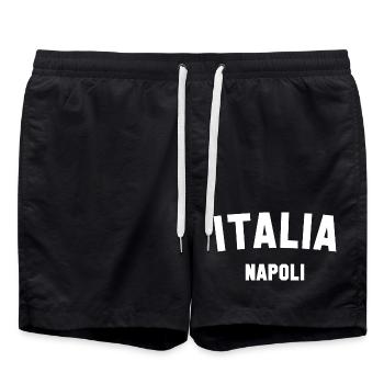 NAPOLI Italia Naples Italy - Swim Trunks - black - Front - AI Model Male 185 light (185cm)