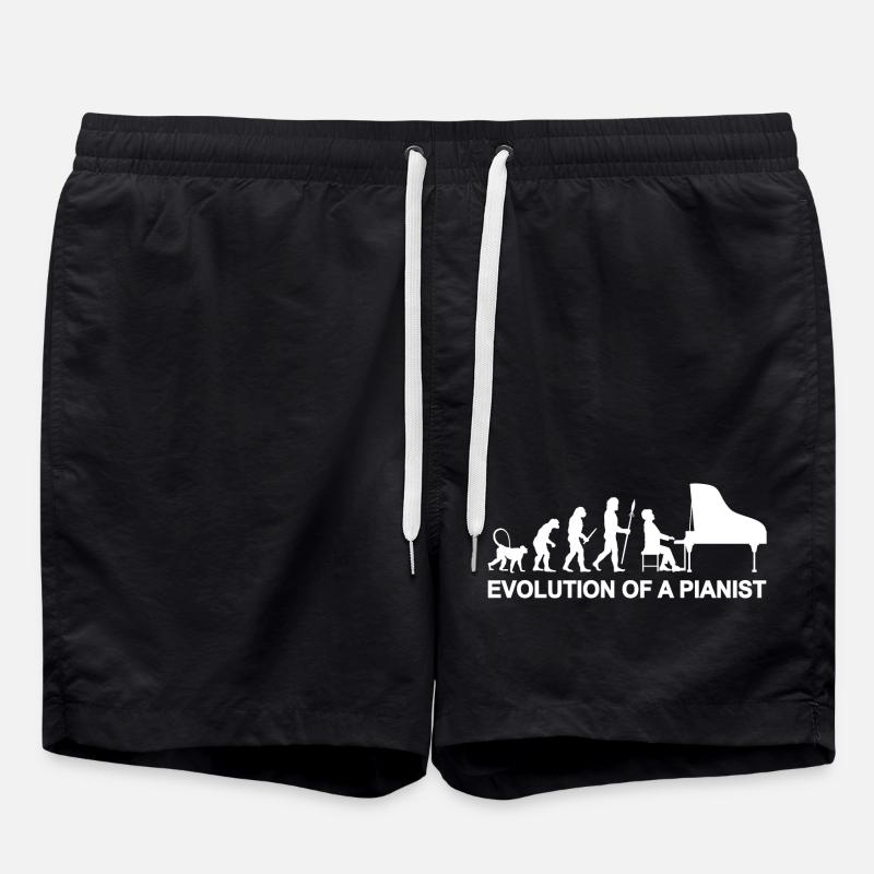 Evolution of a Pianist - Badeshorts - Schwarz