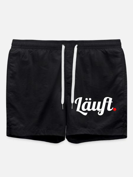 Läuft. - Badeshorts - Schwarz