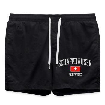 Schaffhouse Suisse Emblème - Short de bain - noir - Devant - AI Model Male 185 light (185cm)