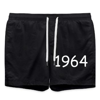 Personnaliser 1964 60e anniversaire modèle - Short de bain - noir - Devant - AI Model Male 185 light (185cm)