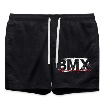 BMX Pulse Graffiti - Badeshorts - Schwarz - Vorne - AI Model Male 185 light (185cm)