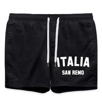 SAN REMO Italia Italie Italien - Short de bain - noir - Devant - AI Model Male 185 light (185cm)